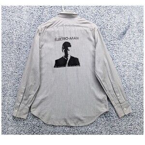 Billy Reid Electroman Button Down Standard Fit Shirt Size S Long Sleeve Gray